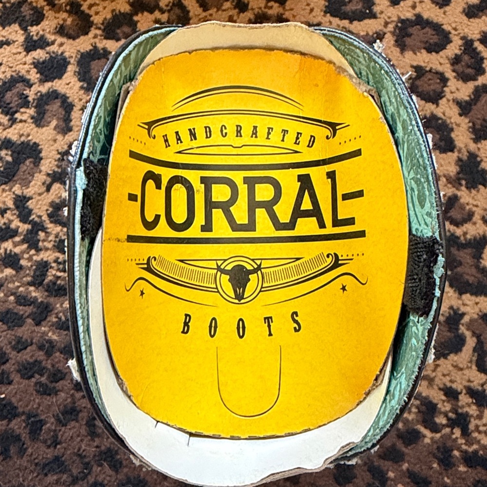 CORRAL Overlay and Embroidery Fringed Western Boot C3877 - Picture 5 of 8